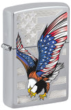 Zippo American Eagle Present to Obama High Polish Chrome 28449