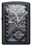 Zippo Harley-Davidson Logo and Eagle Black Matte 28485