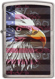 Zippo Eagle and Flag Brushed Chrome 28652