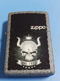 Zippo Skull with Crown Iron Stone 28660