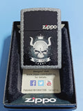 Zippo Skull with Crown Iron Stone 28660
