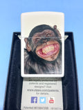 Zippo Chimpanzee Grin White Matte 28661