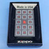 Zippo Logos Flames Black Matte 28667