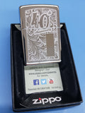 Zippo 40th Anniversary Venetian Floral Design 28789