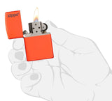 Zippo Logo Neon Orange 28888ZL