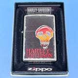 Zippo Harley-Davidson Light Bulb Skull Logo Street Chrome 28890