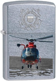 Zippo US Coast Guard Helicopter Street Chrome 28900