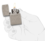 Zippo Armor Antique Silver Plate 28973