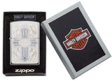 Zippo Harley-Davidson Lasered Cross High Polish Pocket Lighter, 28982