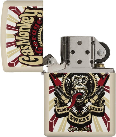 Zippo Gas Monkey Garage Blood Sweat Beers 29057 - Free Shipping - Real Guts  Outdoor