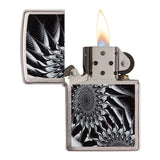 Zippo Metal Abstract Brushed Chrome 29061