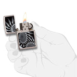 Zippo Metal Abstract Brushed Chrome 29061