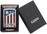 Zippo US Flag Fusion High Polish Chrome 29095