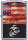 Zippo U.S. Marine Corps. Street Chrome 29123