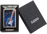 Zippo Fender Guitar Brushed Chrome 29128