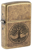 Zippo Tree of Life Pocket Lighter, Antique Brass 29149