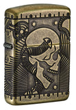 Zippo Steampunk Armor MultiCut Antique Brass 29268