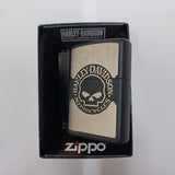 Zippo Harley-Davidson Skull Chrome Black Matte 29291