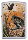 Zippo Bass Fish and Bird Satin Chrome 29391