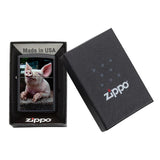 Zippo Pig Dreaming Black Matte 29394