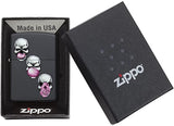 Zippo Skull Bubble Gum Black Matte 29398
