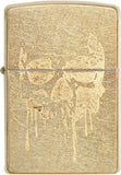 Zippo Grunge Skull Gold Dust 29401