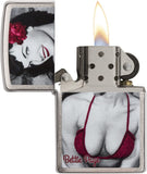 Zippo Bettie Page Brushed Chrome Pocket Lighter 29439