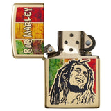 Zippo Bob Marley Reggae Vibes High Polish Brass 29490