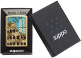 Zippo Roman Colosseum High Polish Brass 29497