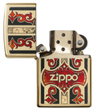 Zippo Logo Jazzy and Edgy High Polish Brass 29510