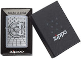 Zippo Safe with Gold Cash Surprise Emblem Street Chrome 29555