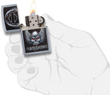 Zippo Harley Davidson Skull Street Chrome Pocket Lighter 29558