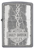 Zippo Harley-Davidson Barb Wire Antique Silver Pocket Lighter 29560