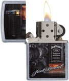 Zippo Jack Daniel's Whiskey Bottle & Barrels Pocket Lighter 29570