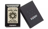 Zippo Cream Matte Dank Side Pocket Lighter 29590