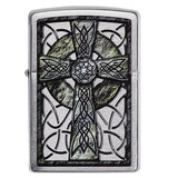 Zippo Celtic Cross Design Pocket Lighter 29622