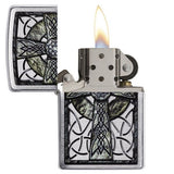 Zippo Celtic Cross Design Pocket Lighter 29622