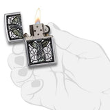 Zippo Celtic Cross Design Pocket Lighter 29622