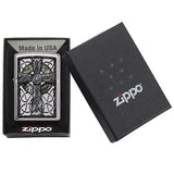 Zippo Celtic Cross Design Pocket Lighter 29622