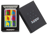 Zippo Abstract Flame Design Pocket Lighter 29623