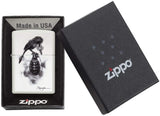 Zippo Spazuk Bird Design White Matte 29645