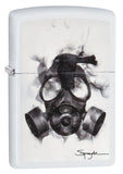 Zippo Spazuk Gas Mask Design White Matte 29646