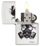 Zippo Spazuk Gas Mask Design White Matte 29646