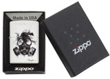 Zippo Spazuk Gas Mask Design White Matte 29646