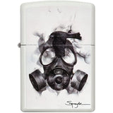 Zippo Spazuk Gas Mask Design White Matte 29646