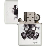 Zippo Spazuk Gas Mask Design White Matte 29646