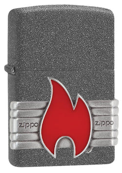 Zippo Red Vintage Wrap Red Flame 29663