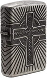 Zippo Armor Celtic Cross Design 29667