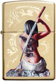 Zippo Mazzi Dragon Girl Brass 29668