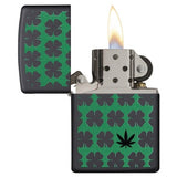 Zippo Clovers & Pot Leaf Design 29729